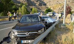 Gümüşhane'de zincirleme kaza: 1 yaralı