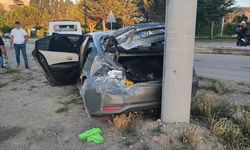 Isparta'da takla atan otomobildeki 2 kişi yaralandı