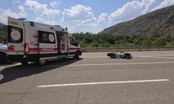 İspir'de motosiklet kazası: 1 Yaralı