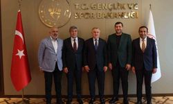 Kayserispor heyetinden Osman Aşkın Bak'a ziyaret