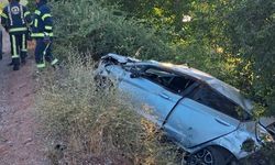 Kontrolden çıkarak şarampole devrilen otomobilin sürücü hayatını kaybetti