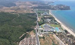 Pamucak yolu baştan sona yenilendi