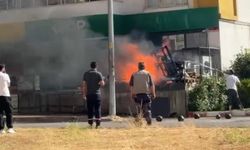 Siirt'te atık malzemelerde çıkan yangın söndürüldü