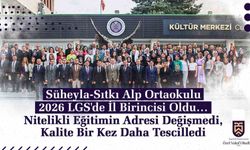 Süheyla-Sıtkı Alp Ortaokulu 2026 LGS'de il birincisi oldu