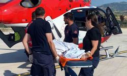 Tokat'ta kafa travması geçiren çocuk, helikopter ambulansla Ankara'ya sevk edildi