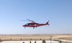 Yenidoğan bebeğe ambulans helikopter