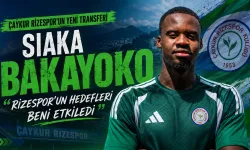 Siaka Bakayoko: "Rizespor'un hedefleri beni etkiledi"