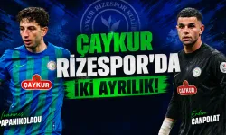 Çaykur Rizespor'da iki ayrılık
