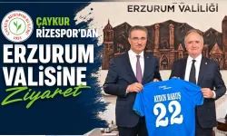 Çaykur Rizespor’dan Erzurum Valisi Baruş’a Ziyaret
