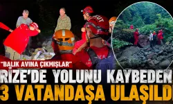 Rize'de Yönlerini Kaybeden 3 Kişiye Ulaşıldı
