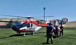 Alerjik rahatsızlığı bulunan hasta hava ambulansıyla Malatya'ya sevk edildi