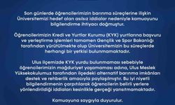 BARÜ'den öğrencilerin barınma konusunda açıklama