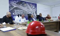 Başkan Büyükkılıç, Kartal Katlı Kavşağı'nda çalışmaları adım adım izliyor