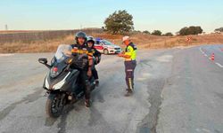 Bilecik'te motosiklet sürücülerine trafik bilgilendirmesi