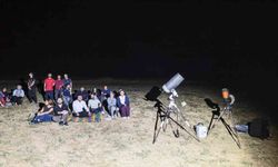 Bitlis'te uzayseverler haftayı gökyüzünü izleyerek geçirdi