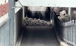 Bolu'da alt geçidin tavanı çöktü: Yol ulaşıma kapandı