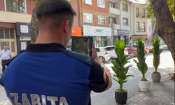 Bursa'da zabıtadan kaldırım işgali ve çevre kirliliği denetimi