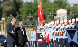 Cumhurbaşkanı Erdoğan, Filistin Devlet Başkanı Abbas'ı törenle karşıladı