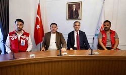 Damla Gönüllülük Hareketi heyetinden Başkan Arı'ya ziyaret