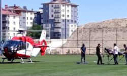Darende'de kalp krizi geçiren hasta için hava ambulansı havalandı