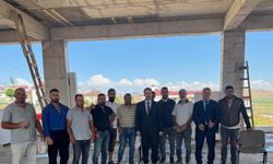 Demirözü'nde Öğretmenevi inşaatında inceleme