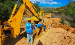 DESKİ, Çal'ın 2 bin 850 metrelik içme suyu terfi hattını yeniledi