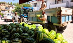 Doğallığıyla damaklarda iz bırakan Hıdıroz Karpuzu tezgahlarda yerini aldı