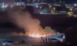 Düğünde atılan havai fişek yangın çıkardı