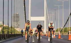 Dünyanın ilk ve tek kıtalararası triatlon heyecanı İstanbul'da yaşandı