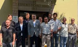 Edremit Kaymakamı Ahmet Odabaş'tan Edremit Ticaret Odası'na veda ziyareti