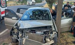 Elazığ'da otomobil ağaca çarptı: 4 yaralı