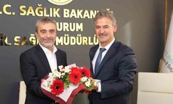 Erzurum Sağlık Müdürlüğü'nde bayrak değişimi: Bedir görevi Meral'e devretti