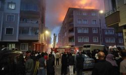 Erzurum'da korkutan çatı yangını