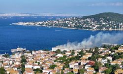 Heybeliada Deniz Harp Okulu'nda çıkan yangın söndürüldü