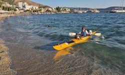 İstanbul'dan 83 gün önce kanoyla yolculuğa çıkmıştı, Bodrum'a ulaştı