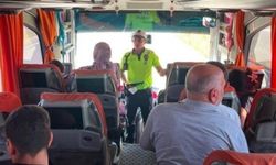 Kars'ta şehirler arası yollarda trafik denetimleri sürüyor