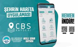 Kayseri Büyükşehir'den akıllı şehircilikte güçlü dijital hamle: CBS Kayseri Mobil Uygulaması