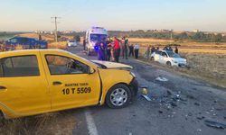 Manyas'ta trafik kazası: 6 yaralı