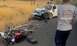 Mardin'de otomobil motosikletle çarpıştı: 2 ölü