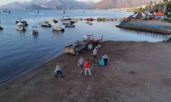 Marmaris'te halk plajları temizleniyor