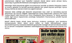MEB Dezenformasyonla Mücadele: ''MEB, bütçesinden vakıf ve derneklere ilk 6 ayda 1,1 milyar ödeme yaptı' iddiası gerçeği yansıtmamaktadır'