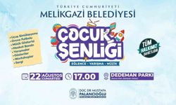 Melikgazi'de çocuk şenliği başlıyor