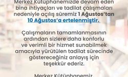 Merkez Kütüphane 10 Ağustos'ta kaplarını açacak