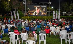 Mersin'de açık havada sinema keyfi