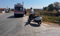 Motosiklet takla attı, sürücüsü yaralandı