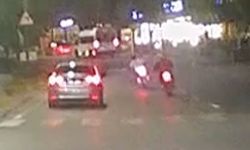 Otomobil ile 2 motosiklet yarış yaparak trafiği tehlikeye düşürdü