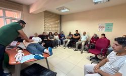 Palu'da hastane personeline CPR eğitimi verildi