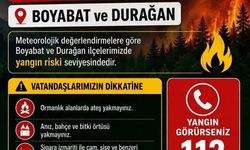 Sinop'ta iki ilçeye yüksek yangın riski uyarısı
