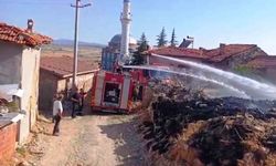 Tavşanlı'da yangın paniği: Alevler evlere ulaşmadan söndürüldü