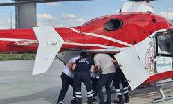 Tokat'ta tedavi gören yaşlı kadın helikopter ambulansla Konya'ya sevk edildi